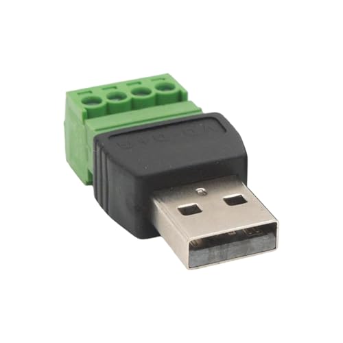 Schraubenklemmen USB 2.0 Ein Männlicher Adapterverbinder Lötloses Design Stabiler Signale Getriebe Wärmesistente Isolierung Schraubenklemmen USB 2.0 Ein Männlicher Adapterverbinder Lötloses Design Stabiler Signale Getriebe Wärmesistente Isolierung von THINCAN