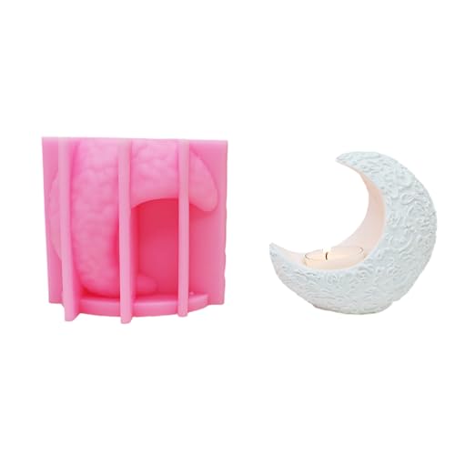 Silikon Crafting Schimmelpilzmondform Kerzenhalter Formen von THINCAN