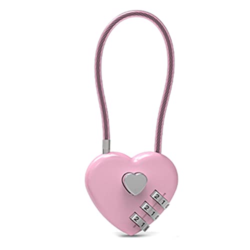 Solid Wishes Heart Form Vorhängeschloss Für Liebhaber Hochzeit Vorhängeschloss Drahtseile Schloss Jubiläum Valentinstag Geschenkkennwörter von THINCAN