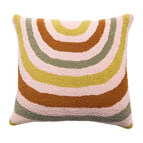 THINCAN 18x18 Zoll Webte Tufted Wurfkissen Für Gehäuse Moderne Marokkanische Farbenfrohe Regenbogen Gestreiftes Muster Dekorative Quadratkissenabdeckung Für Sofa Bett Wohnzimmer Gewebtes Tufted THINCAN 18x18 Zoll Webte Tufted Wurfkissen Für Gehäuse Moderne Marokkanische Farbenfrohe Regenbogen Gestreiftes Muster Dekorative Quadratkissenabdeckung Für Sofa Bett Wohnzimmer Gewebtes Tufted von THINCAN