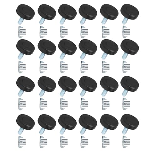 THINCAN 24 Pieces Möbelnivellierungs Set M6Threaded Varianable Bein Extenders Für Tischestühle Schränke Unebene Oberflächen Schrauben Sie Möbel Füße Anzeichen Für Schrauben von THINCAN