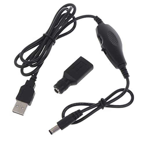 THINCAN 5 V USB Mann Bis Weiblich /5.5x2.1mm Verlängerungsgeschwindigkeit Helligkeit Steuerkabel Mit Einschaltschalter Für 5 V Geräte von THINCAN
