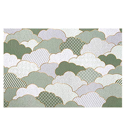 THINCAN 60x90 cm Nordic Eingangstür Matte Draht Spulen Anti Rutsch Boden Teppich Cuttable Wolkenmuster Absorptes Badezimmer Küchenteppichtüren Innennonschliff von THINCAN