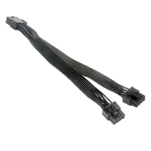 THINCAN 8Pin Bis Zwei 8Pin (6+2) Grafikkartenversorgungsversorgungskabel Splitter Stromkabelanschlüsse Extender Für Grafikkarte von THINCAN