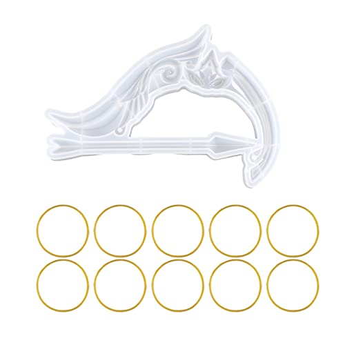 THINCAN Bogen Und Für Pfeil Silikonform Für Harzschmuck Die Harzformen Kristallformen Für Harzguss Mit 10 Gummiband Machen THINCAN Bogen Und Für Pfeil Silikonform Für Harzschmuck Die Harzformen Kristallformen Für Harzguss Mit 10 Gummiband Machen von THINCAN