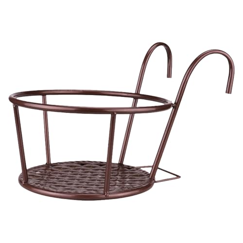THINCAN Eisenwand Montierte Pflanzgefäßregal Für Innenräume Freien Freien Plattenregal Raumsparende Dekorative Garten Organisatoren Dekorative Metallblumentopf Rack von THINCAN