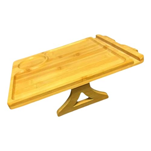 THINCAN Faltbare Sofa Arm Tablett Natürliche Holzkonstruktion Einstellbare Breite Für Nachttischschreibtisch Aufbewahrung Couch Armlehre Organisatoren von THINCAN