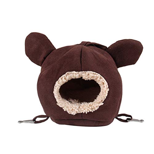 THINCAN Hamster Winterbett Plüsch Aus Versteck Haus Kleines Hängematte Süßes Warmes Nest Für Kleine Igel Leicht Zum Käfig Zu Hängen von THINCAN