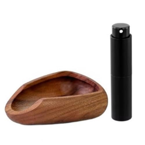 THINCAN Holzkaffee Dosierungsschale Mit Abnehmbarer Sprühflaschen Espresso Accessoires Für Organisation Holzkaffeegelände Tablett von THINCAN
