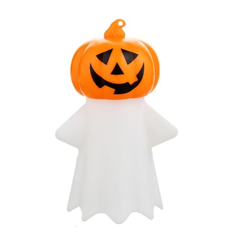 THINCAN Kürbiskopf Atmosphären Leichte Ornamente Halloween Festival Leuchtend Nachtlicht Flameless Kerzendekoration Festliche Tabletop Kerzenlampe von THINCAN