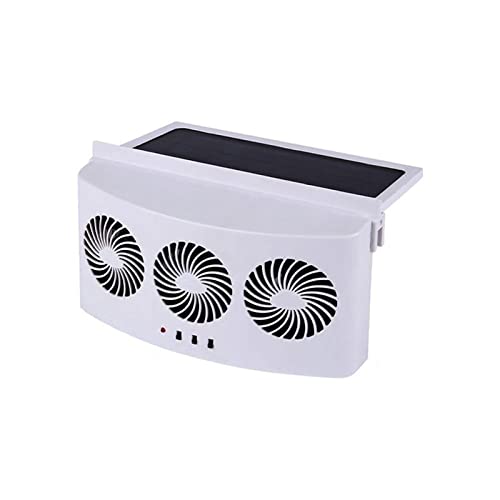 THINCAN Luftzirkulation Solar Angetriebener Lüfterauto Kühler Vorne/Heckscheibenkühler Abgablüfter Autoluftlüftungslüftung Ventilation Kühler von THINCAN