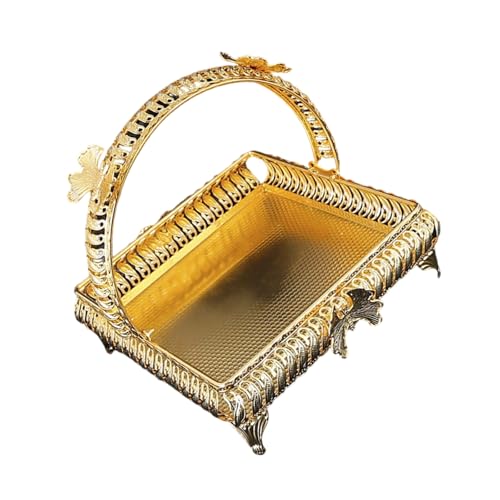 THINCAN Metallfruchtkorb Mit 5L Speicherkapazität Elegantes Metall Servierfach Für Tischdisplay Snacks Tablett Kuchen Platter Familie Picknicks Container THINCAN Metallfruchtkorb Mit 5L Speicherkapazität Elegantes Metall Servierfach Für Tischdisplay Snacks Tablett Kuchen Platter Familie Picknicks Container von THINCAN
