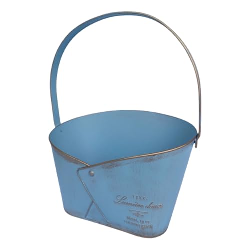 THINCAN Metallgarten Pflanzer An Der Küste Wetterfeste Blaue Beschichtung Portables Balkone Dekoration Balkone Gartenbehälter THINCAN Metallgarten Pflanzer An Der Küste Wetterfeste Blaue Beschichtung Portables Balkone Dekoration Balkone Gartenbehälter von THINCAN