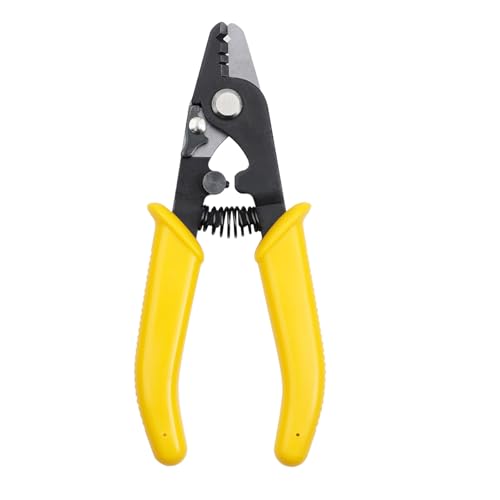 THINCAN Multifunktionales Optisches Faser Stripper Werkzeug 125um 3 Mm Kapazitätsdrahtabstriftzierzüge Metallkonstruktion Gelbe Griffe von THINCAN