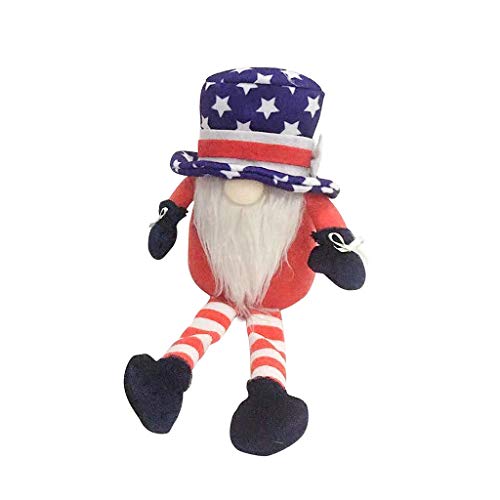 THINCAN Patriotischer Veterans Day Onkel Tomte 4. Juli Geschenkstars Nisse von THINCAN