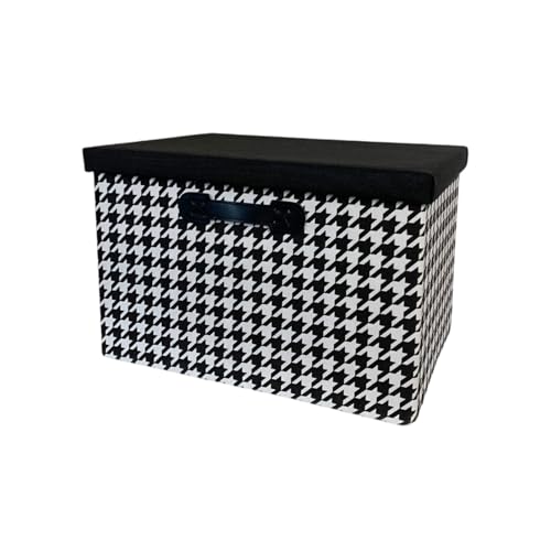 THINCAN Platz Sparende Faltbare Aufbewahrungsbehälter Hound Tooth Designs Stoff Organisatoren Box Für Schlafzimmer Schlafzimmer Organisation Systeme Home Office Storage Box THINCAN Platz Sparende Faltbare Aufbewahrungsbehälter Hound Tooth Designs Stoff Organisatoren Box Für Schlafzimmer Schlafzimmer Organisation Systeme Home Office Storage Box von THINCAN