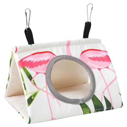 THINCAN Plüsch Pet Bird House Hängende Nest Mit Loch Papageien Shotel Cockatiel Warmes Bett Hängematte Kleine Vögel Winter Spielzeug Windschutz Frettile Reptilien von THINCAN