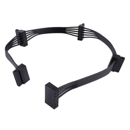 THINCAN Power Cable Splitter 1 Bis 4 15PIN FOHRIERUNGSLEISE ZUSAMMENFAHRE Ausgabe FÜR PC 15PIN von THINCAN