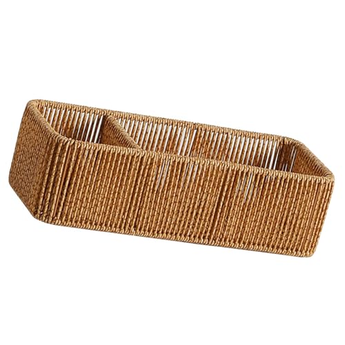 THINCAN Robuste Handgewebte Aufbewahrungsbox Divided Abschnitte Desktop Organisation Lüftung Von Rattan Storage Box THINCAN Robuste Handgewebte Aufbewahrungsbox Divided Abschnitte Desktop Organisation Lüftung Von Rattan Storage Box von THINCAN