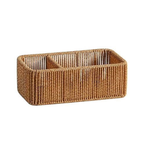 THINCAN Robuste Handgewebte Aufbewahrungsbox Divided Abschnitte Desktop Organisation Lüftung Von Rattan Storage Box THINCAN Robuste Handgewebte Aufbewahrungsbox Divided Abschnitte Desktop Organisation Lüftung Von Rattan Storage Box von THINCAN