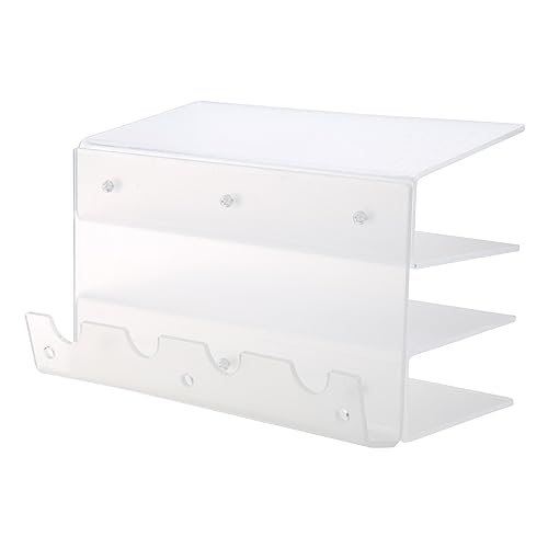 THINCAN Stilvoller Acryl Tastatur Mausspeicher Rack Organisieren 3-stufige Tastaturen Display Ständer Plattenrahmen von THINCAN
