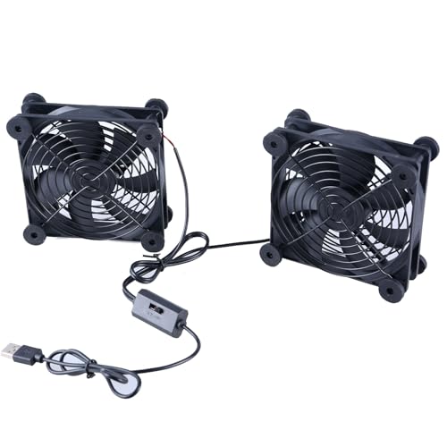 THINCAN USB Betrieben 2X 120 Mm Kühllüfter Mit 3 Einstellbarer Geschwindigkeitsregelung Für Router Und Gaming Konsole THINCAN USB Betrieben 2X 120 Mm Kühllüfter Mit 3 Einstellbarer Geschwindigkeitsregelung Für Router Und Gaming Konsole von THINCAN