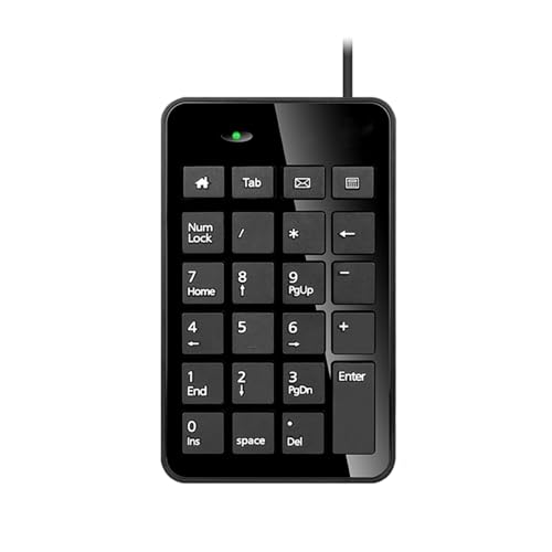 THINCAN USB Digital Keypad Numeric KOWBOARD NUMPAD 23 Tastenzahlen Tastaturen Für Buchhaltungs Teller Laptop Notebook Tablets von THINCAN