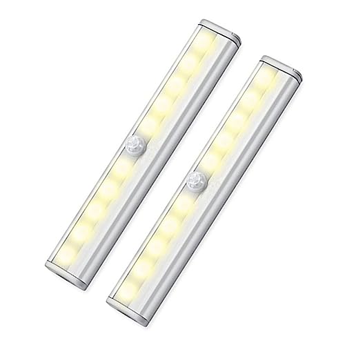 THINCAN Verbesserter Bewegungssensor Leichte Kabellose Batteriebetriebene LED Nachtleuchte 10 LED Stufe Leuchttreppe Lampe von THINCAN