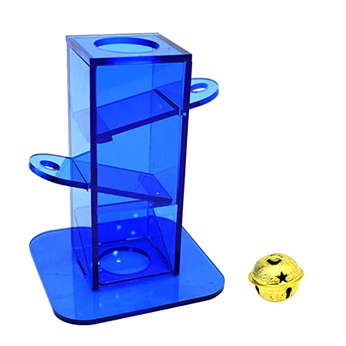 THINCAN Vogelfutterspielzeug Klare Acrylbox Mit Metal Interactive Training Toy Für Papageien Shot Cockatiels Conures von THINCAN