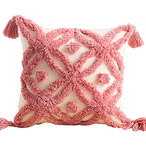 THINCAN Webde Tufted Matts Muster Werfen Kissen Für Gehäuse Mit Quasten Mehrfarbig Strukturiertem Geometrischem Quadratkissen Cov THINCAN Webde Tufted Matts Muster Werfen Kissen Für Gehäuse Mit Quasten Mehrfarbig Strukturiertem Geometrischem Quadratkissen Cov von THINCAN
