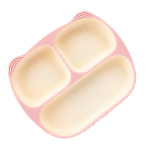 Unbreakable Geteilte Kinderbabyplatten Praktische Mit Silikon Gefertigte Tischwaren Für Einfache Selbsternährung Und Unabhängigkeit von THINCAN