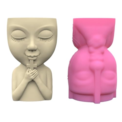 Vielseitige Silikonform Betonformen Silikongussschimmelpuppe Halten Kreuzform Vase Form Für Vasen Stifthalter Handwerk von THINCAN