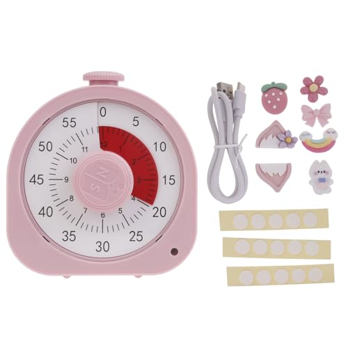 Visual Timer Für Kinder Erwachsene Uhr 12h/60 Minuten Countdown Timer Studie Tool Desk Offices Schreibtisch Ornamente Einstellbarer Stand von THINCAN