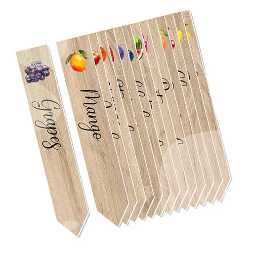Wasserdichte Mehrzweck PVC Pflanzenbezeichnungen Pack Von 14 Für Obst Sämlinge Gemüsegärten Dekorative Gartenpfahlmarkierungen Sämlinge Identifikationseinsätze Wasserdichte Mehrzweck PVC Pflanzenbezeichnungen Pack Von 14 Für Obst Sämlinge Gemüsegärten Dekorative Gartenpfahlmarkierungen Sämlinge Identifikationseinsätze von THINCAN