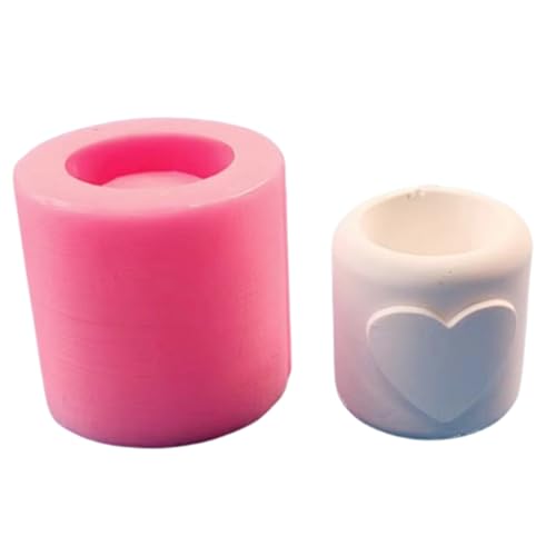 Zylinderkerzenhalter Silikonform Arherapie Kerzenständer Kristall Epoxidharz Schimmel Candlestick Form Handgefertigt von THINCAN