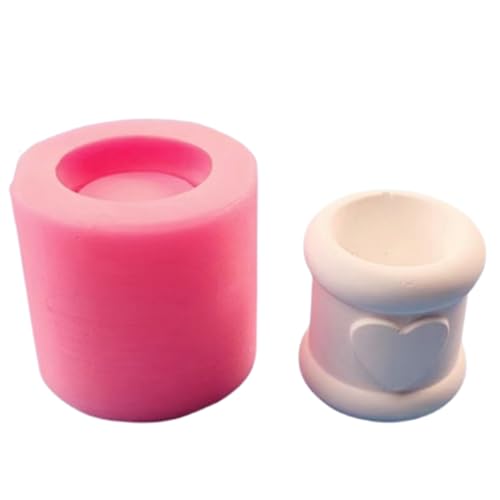 Zylinderkerzenhalter Silikonform Arherapie Kerzenständer Kristall Epoxidharz Schimmel Candlestick Form Handgefertigt von THINCAN