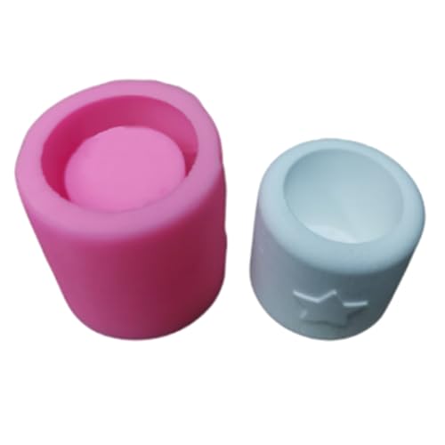 Zylinderkerzenhalter Silikonform Arherapie Kerzenständer Kristall Epoxidharz Schimmel Candlestick Form Handgefertigt von THINCAN