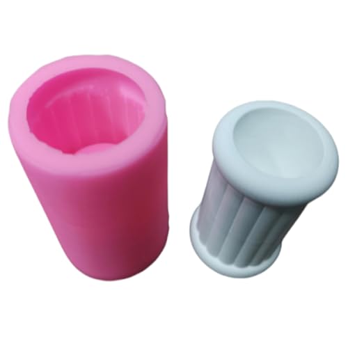 Zylinderkerzenhalter Silikonform Arherapie Kerzenständer Kristall Epoxidharz Schimmel Candlestick Form Handgefertigt von THINCAN