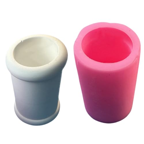 Zylinderkerzenhalter Silikonform Arherapie Kerzenständer Kristall Epoxidharz Schimmel Candlestick Form Handgefertigt von THINCAN
