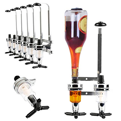 Halterung für Flaschen, Bar Butler, Spender für Home Bar, Bar, Getränkespender, Wandfuß, geeignet für Liebhaber von Familie, Bar und Barkeeper (6 Köpfe) von THINFAR