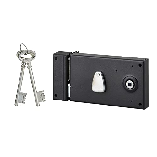 4 1/2" 64mm Lock Horizontal T thirard Left Section 6mm L x H 82 x 140mm Schwarz von Thirard