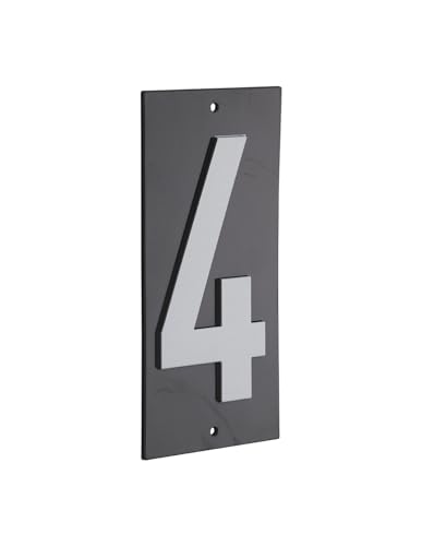 THIRARD 00967174 – Signalschild 56 x 130 mm 4 zum Schrauben – Wandschild mit Hinweis – Zahl 4 – Zubehör / Ausrüstung – Türausrüstung von Thirard