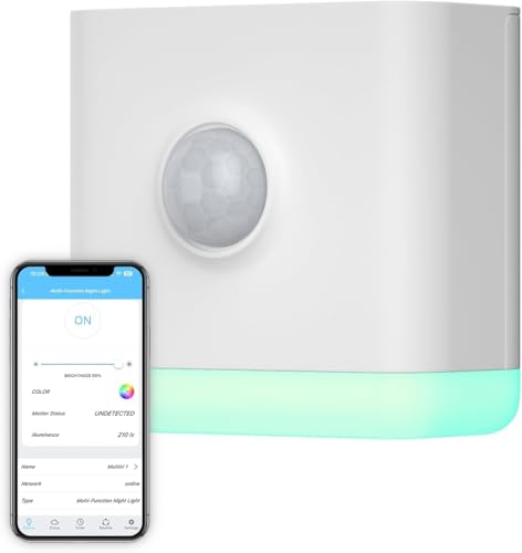 THIRDREALITY Multi-Function Night Light（Typ C）, Zigbee Repeater, 3-in-1 Combines a Motion Sensor, a Illumination Sensor and RGB Color Night Light, 1-100% Adjustable Brightness, Zigbee hub Required von THIRDREALITY