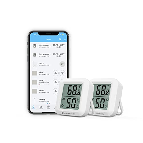 THIRDREALITY Zigbee Temperature and Humidity Sensor 2 Pack with Digital LCD Display, ZigBee Hub Required, App Records, Remote Monitoring and Smart Home Automation, AAA Batteries Included THIRDREALITY Zigbee Temperature and Humidity Sensor 2 Pack with Digital LCD Display, ZigBee Hub Required, App Records, Remote Monitoring and Smart Home Automation, AAA Batteries Included von THIRDREALITY