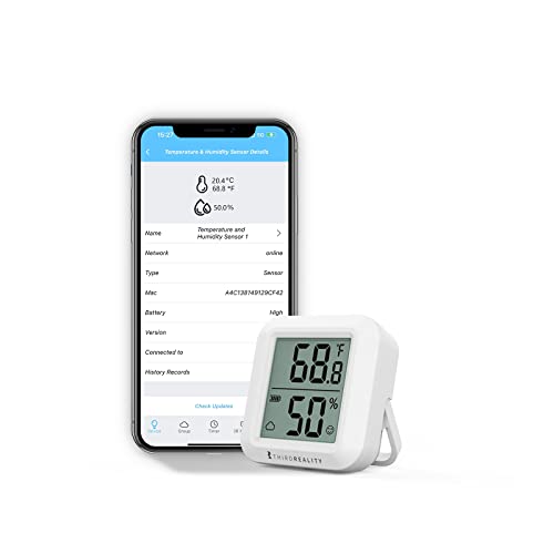 THIRDREALITY Zigbee Temperature and Humidity Sensor with Digital LCD Display, ZigBee Hub Required, App Records, Remote Monitoring and Smart Home Automation, AAA Batteries Included THIRDREALITY Zigbee Temperature and Humidity Sensor with Digital LCD Display, ZigBee Hub Required, App Records, Remote Monitoring and Smart Home Automation, AAA Batteries Included von THIRDREALITY