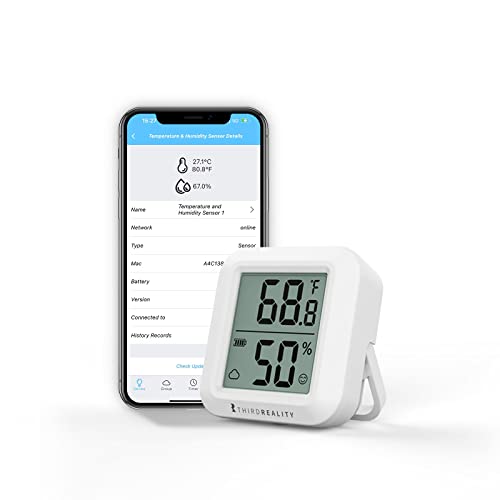 THIRDREALITY Zigbee Temperature and Humidity Sensor with Digital LCD Display, ZigBee Hub Required, App Records, Remote Monitoring and Smart Home Automation, AAA Batteries Included THIRDREALITY Zigbee Temperature and Humidity Sensor with Digital LCD Display, ZigBee Hub Required, App Records, Remote Monitoring and Smart Home Automation, AAA Batteries Included von THIRDREALITY