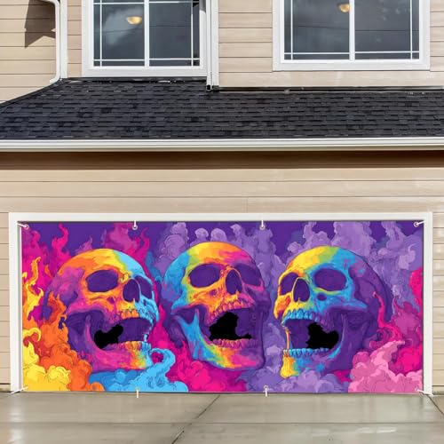 Garagentor-Flagge, 4,6 x 90 cm, Polyester, wetterbeständig, für Außendekoration, lichtbeständig, Hofbanner (36) von THISFIND