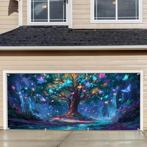 Garagentor-Flagge, 4,6 x 90 cm, Polyester, wetterbeständig, für Außendekoration, lichtbeständig, Hofbanner (56) von THISFIND