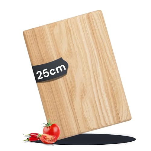 Schneidebrett Holz AYA 25 cm - Holzbrett aus massivem Eichenholz - robustes & langlebiges Holzschneidebrett zum Kochen - ideales Küchenzubehör zum schneiden, servieren & zubereiten Schneidebrett Holz AYA 25 cm - Holzbrett aus massivem Eichenholz - robustes & langlebiges Holzschneidebrett zum Kochen - ideales Küchenzubehör zum schneiden, servieren & zubereiten von THIVOOD