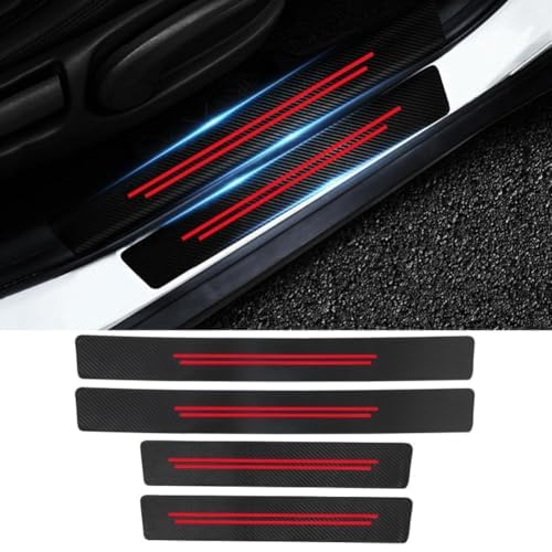 THJKCVSD Auto Einstiegsleisten Schutz Aufkleber, für BMW Serie 2 Series 2er F45/F46/U06 Active Tourer/Gran Tourer Auto Einstiegsleisten Schutz,Carbon Faser Autotür Schutzfolie,Abrieb Und Starke von THJKCVSD